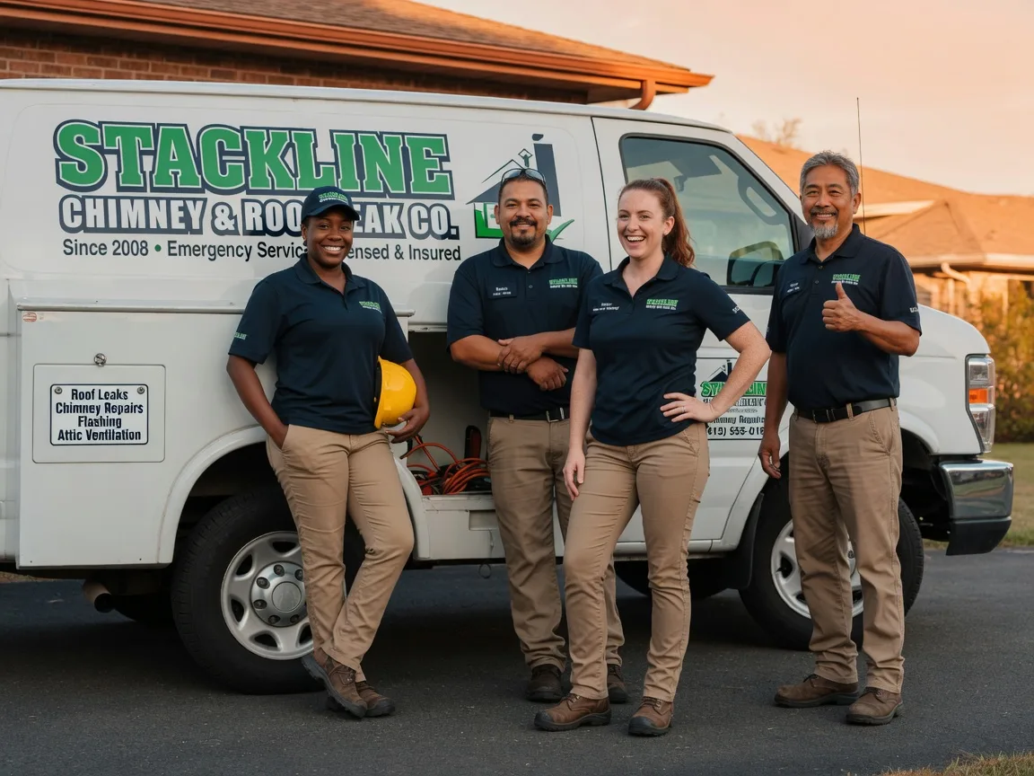 Chimney flashing repair company in Dickinson, TX